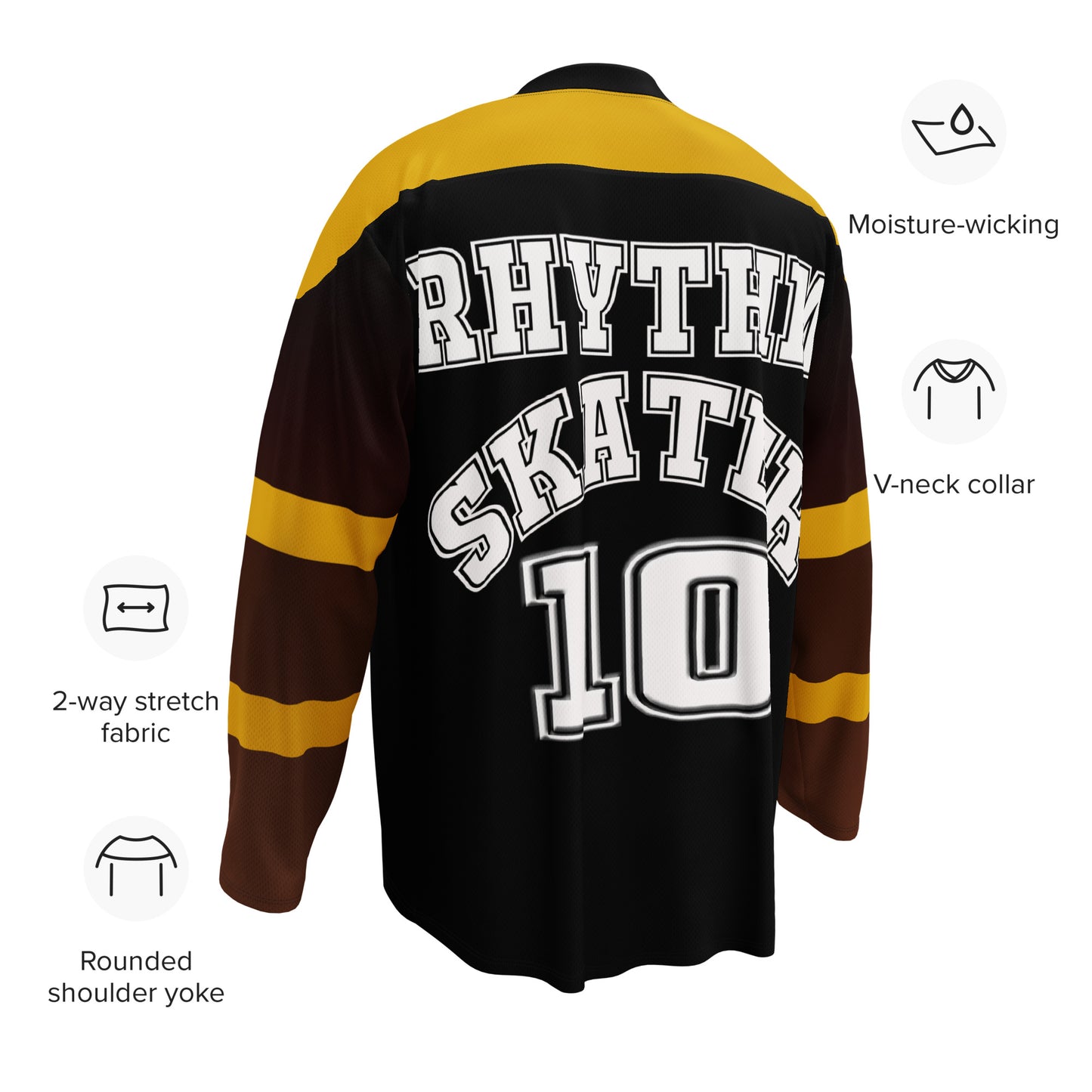 Rhythm Skater Jersey Black & Brown